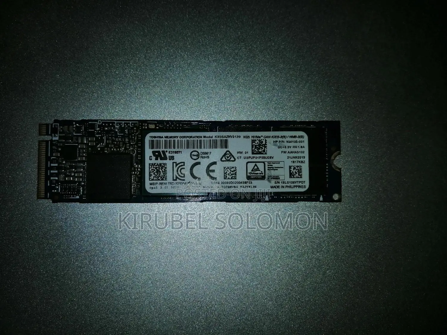 Internal Laptop SSD Card