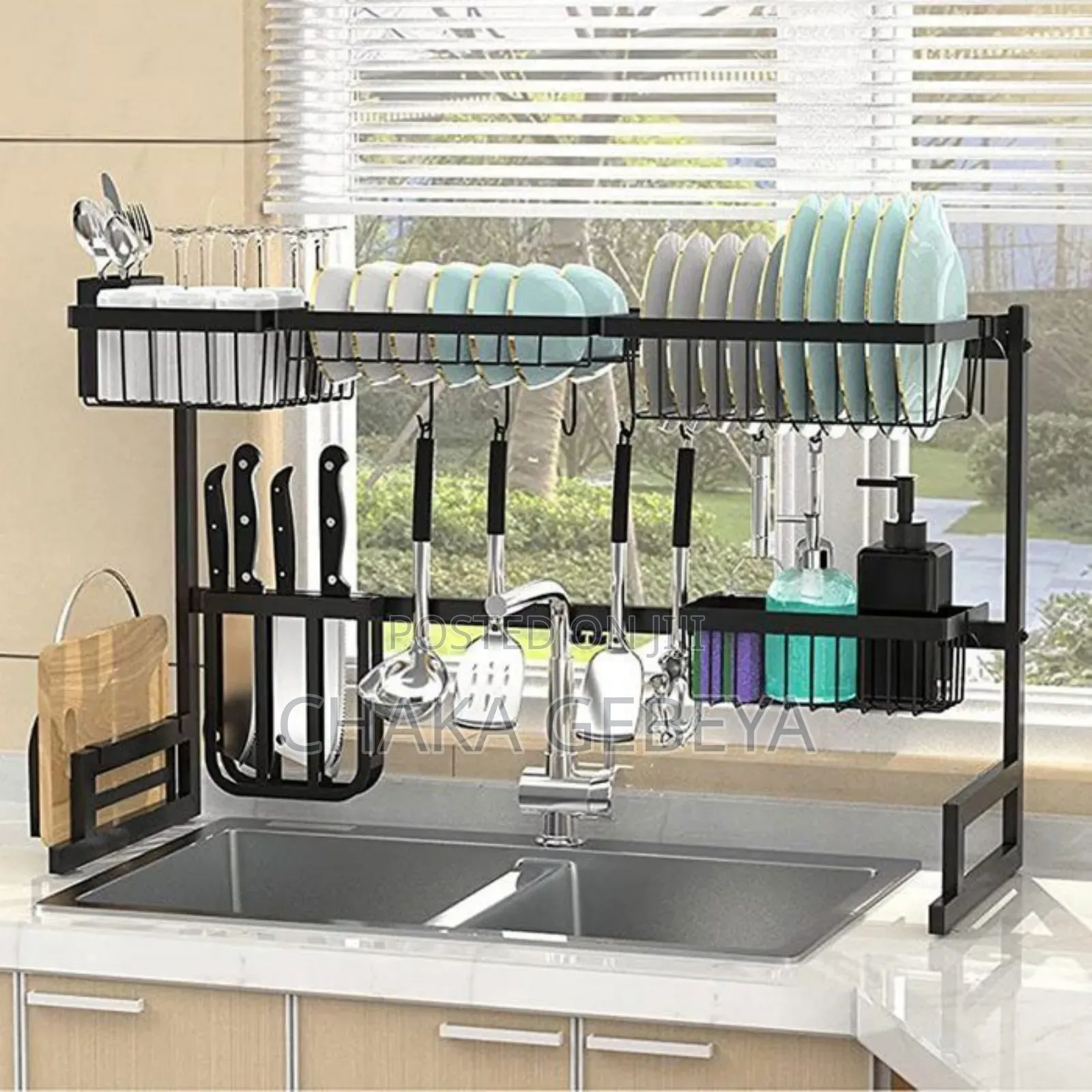 Countertop Savior!2-layer Drying Rack Keeps Kitchen Counter Dry Tidy