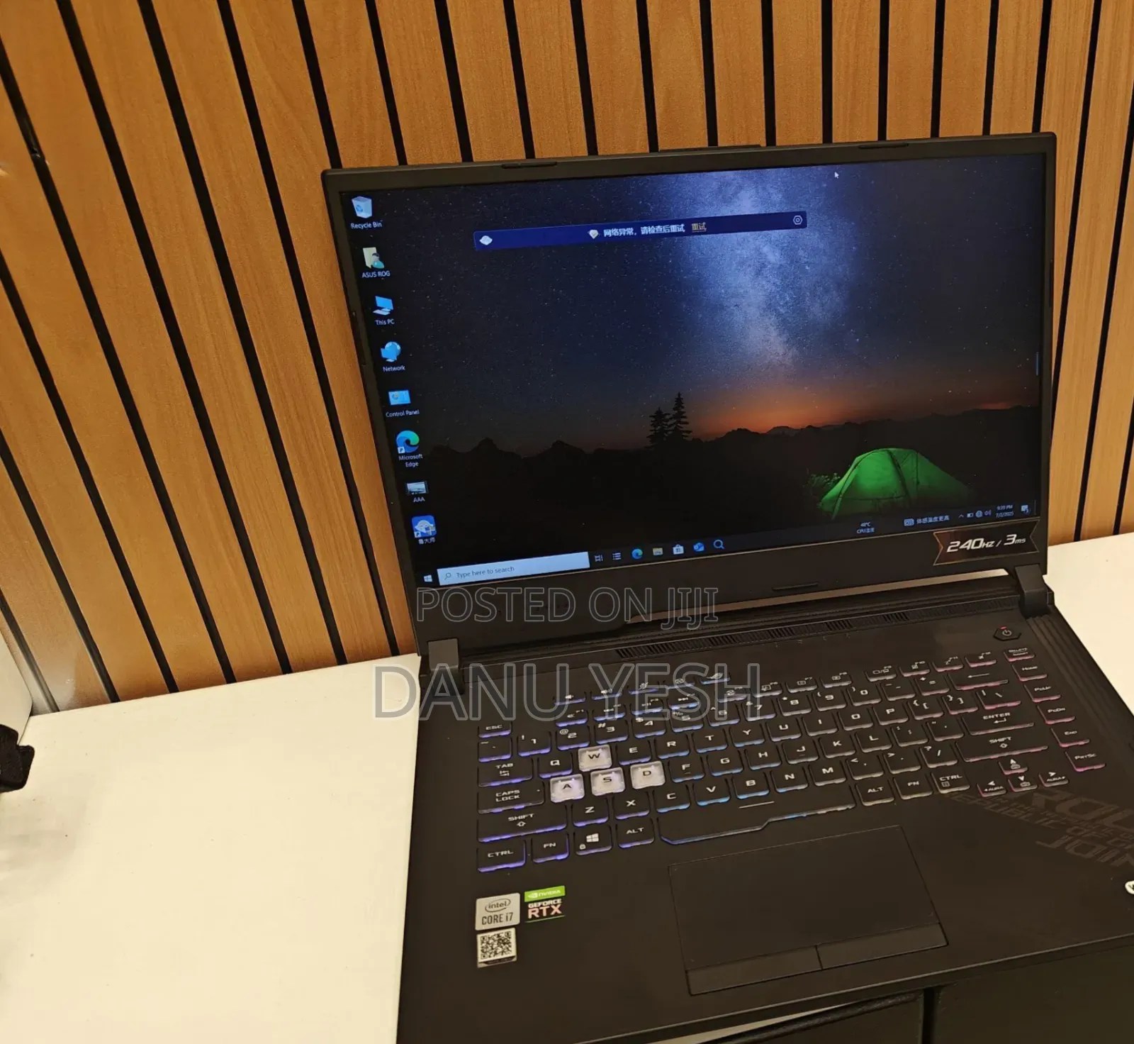 New Laptop Asus ROG Strix G15 16GB Intel Core I7 SSD 1T