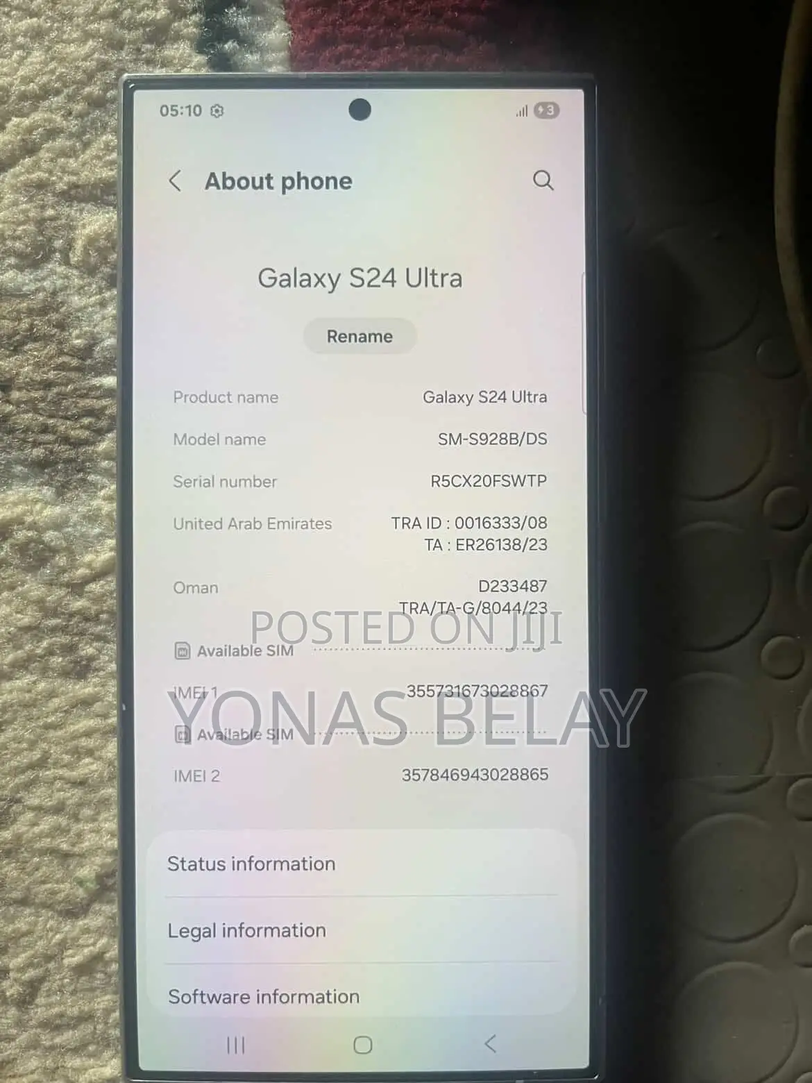 New Samsung Galaxy S24 Ultra 512 GB Silver