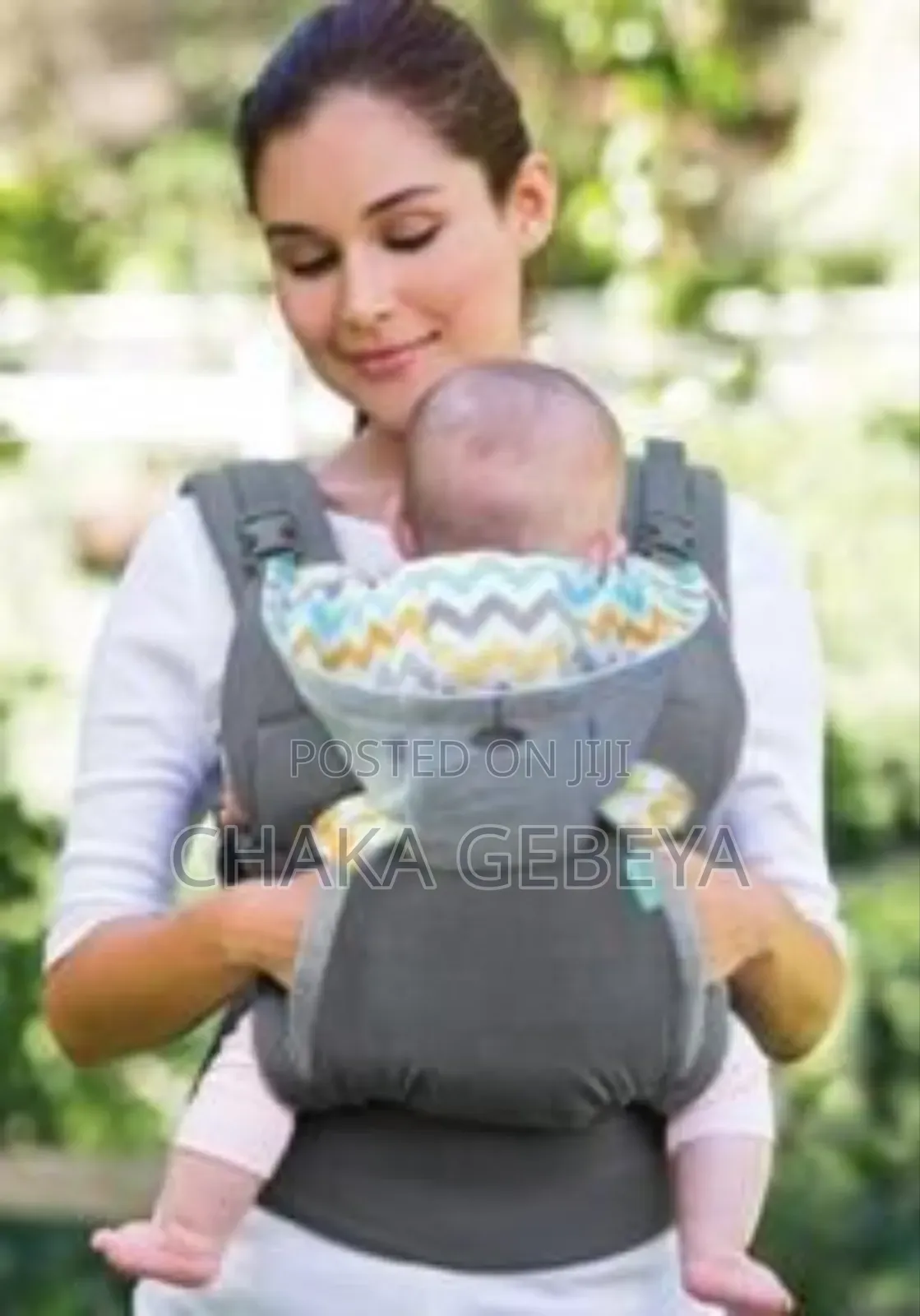 Comfortable Baby Sling With Hood Pockets - Easy on Mom's Shoulders