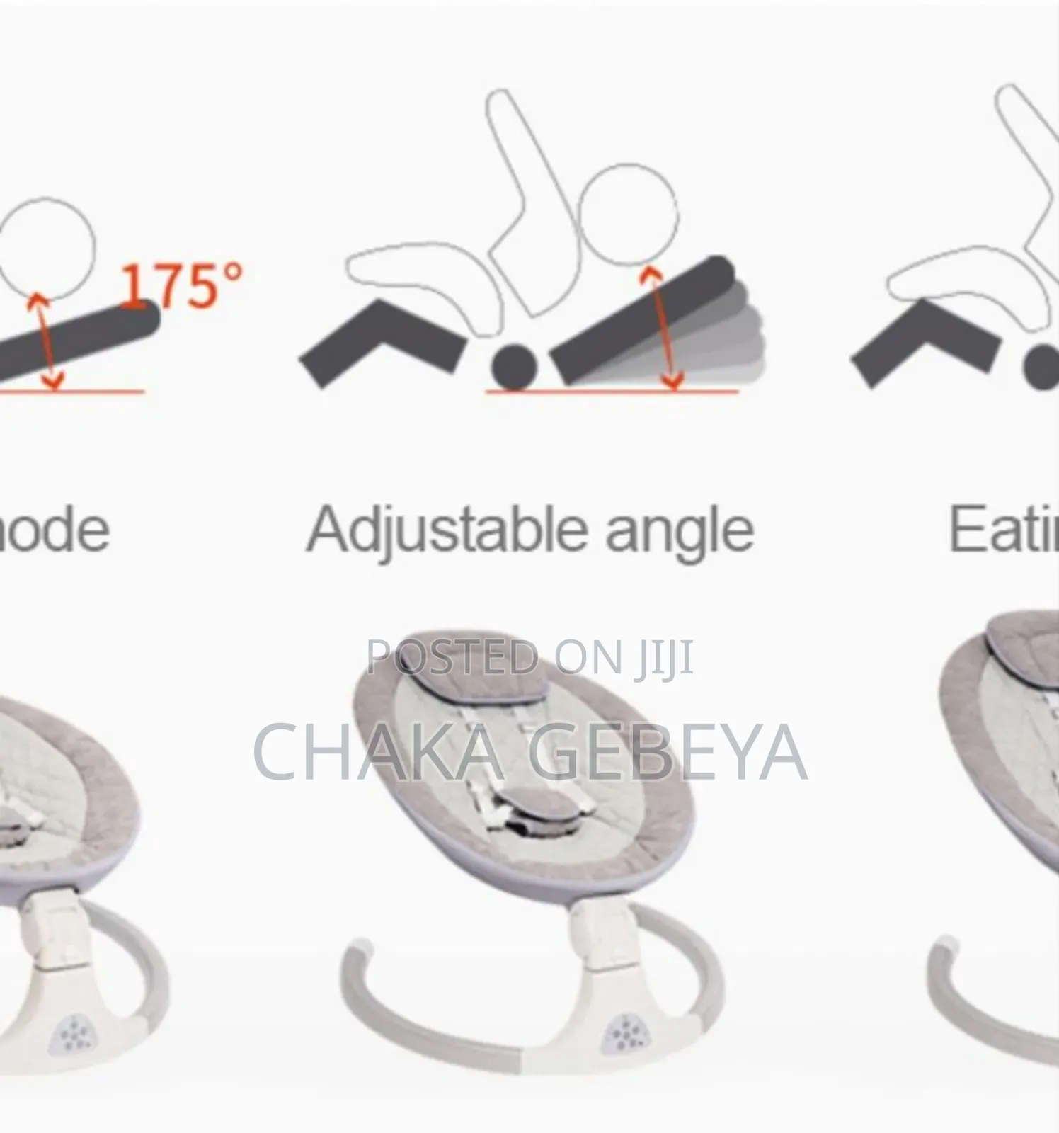 All-in-One Baby Soother: Swing, Sleeper Seat - 15 Songs,Timer,Remote