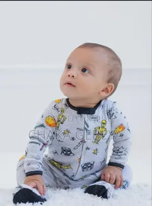 3-pack 100% Cotton Newborn Footed Rompers - Winter Warm Jumpsuits