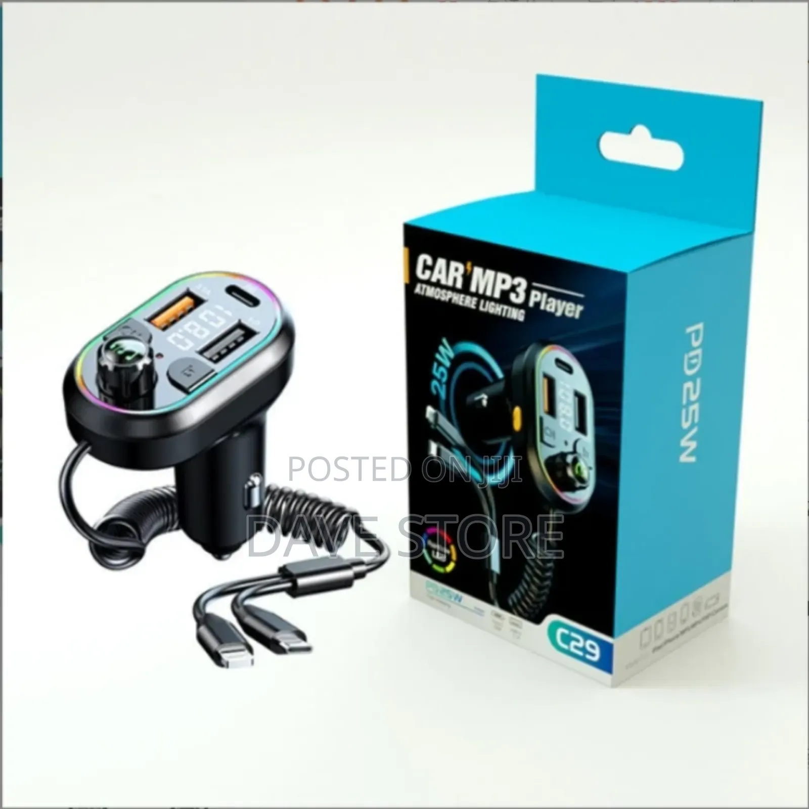 3in1 Car Charger And Mp3 Player