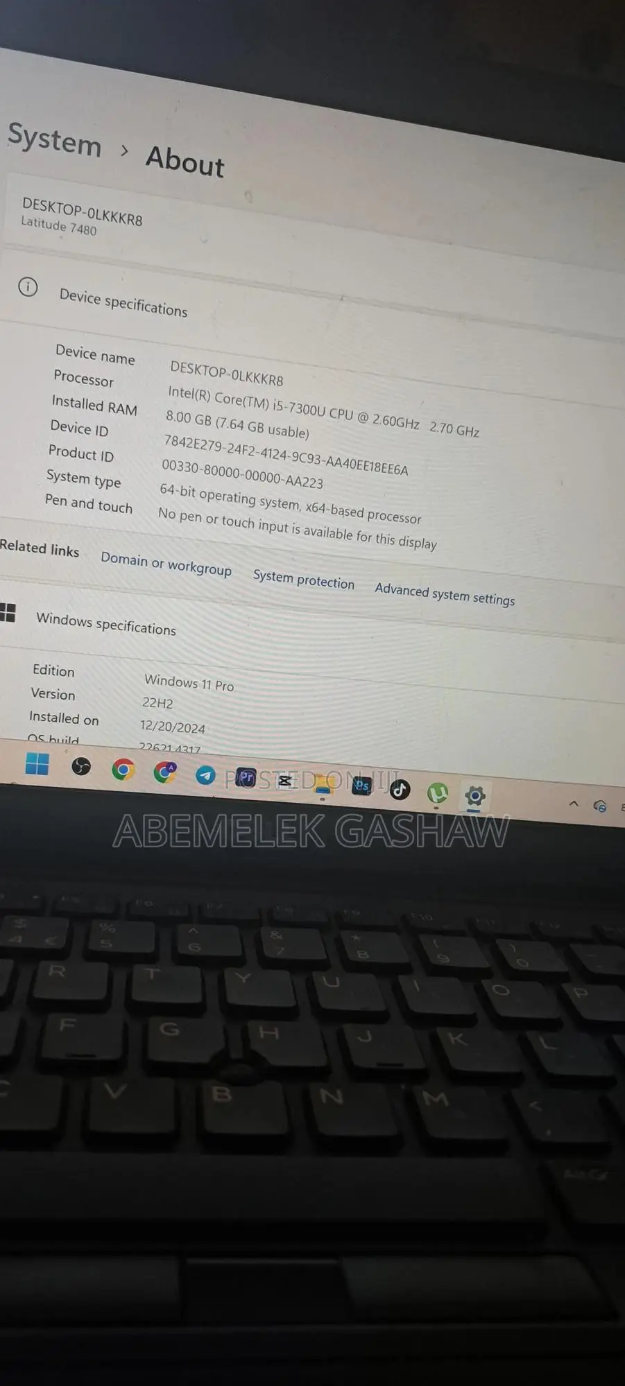 Laptop Dell Inspiron 15 8GB Intel Core I5 SSD 256GB