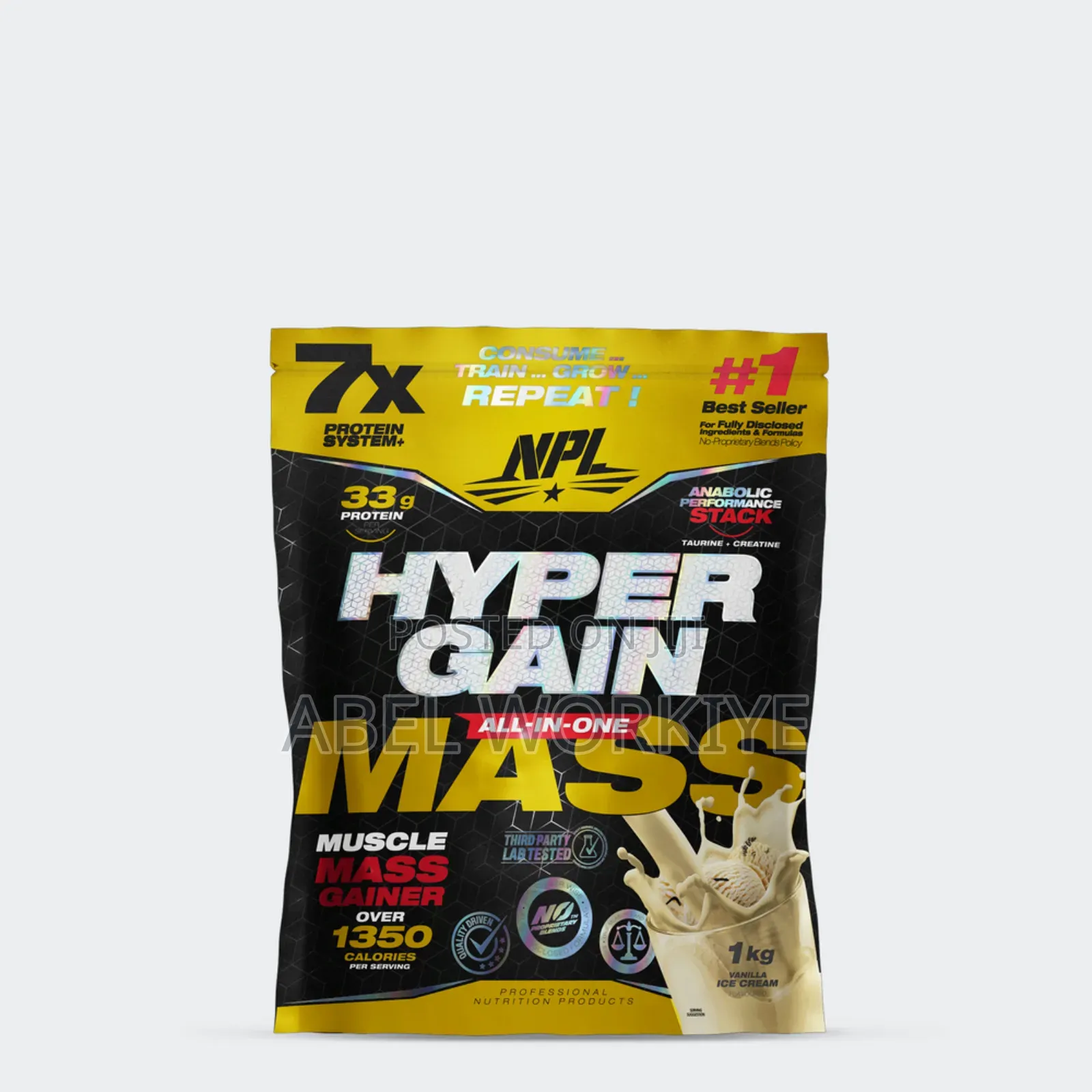 Hyper Gain Protein All in One Mass ከስምንት በላይ ለገዛ ዋጋ ይቀንሳል ።