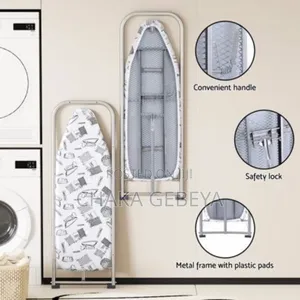 Professional Heavy-duty Ironing Board - Heat-resistant Cover, Foldable