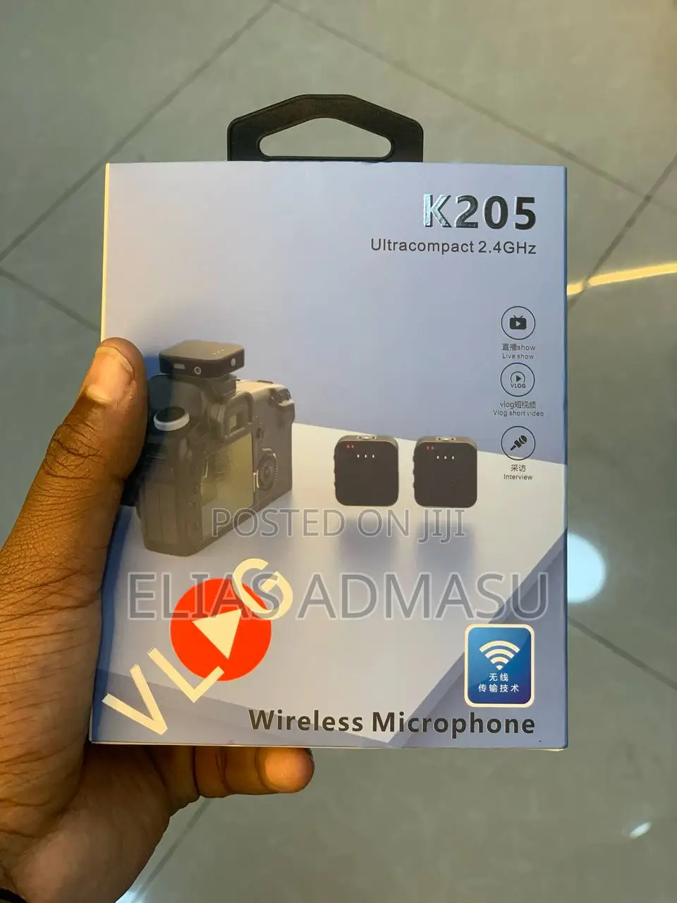 Wireless Microphone for Camera and Phone