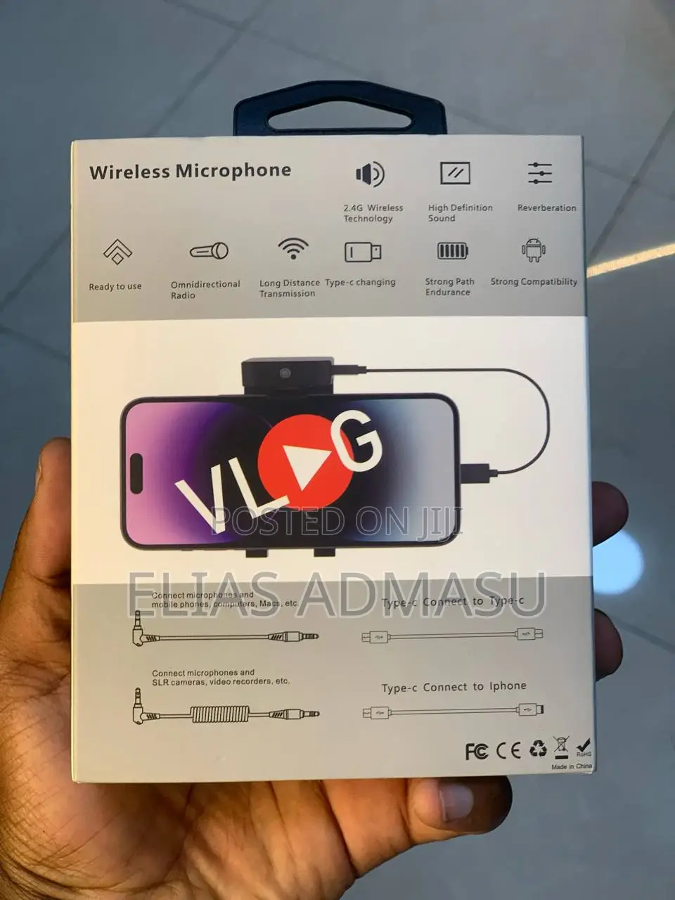 Wireless Microphone for Camera and Phone