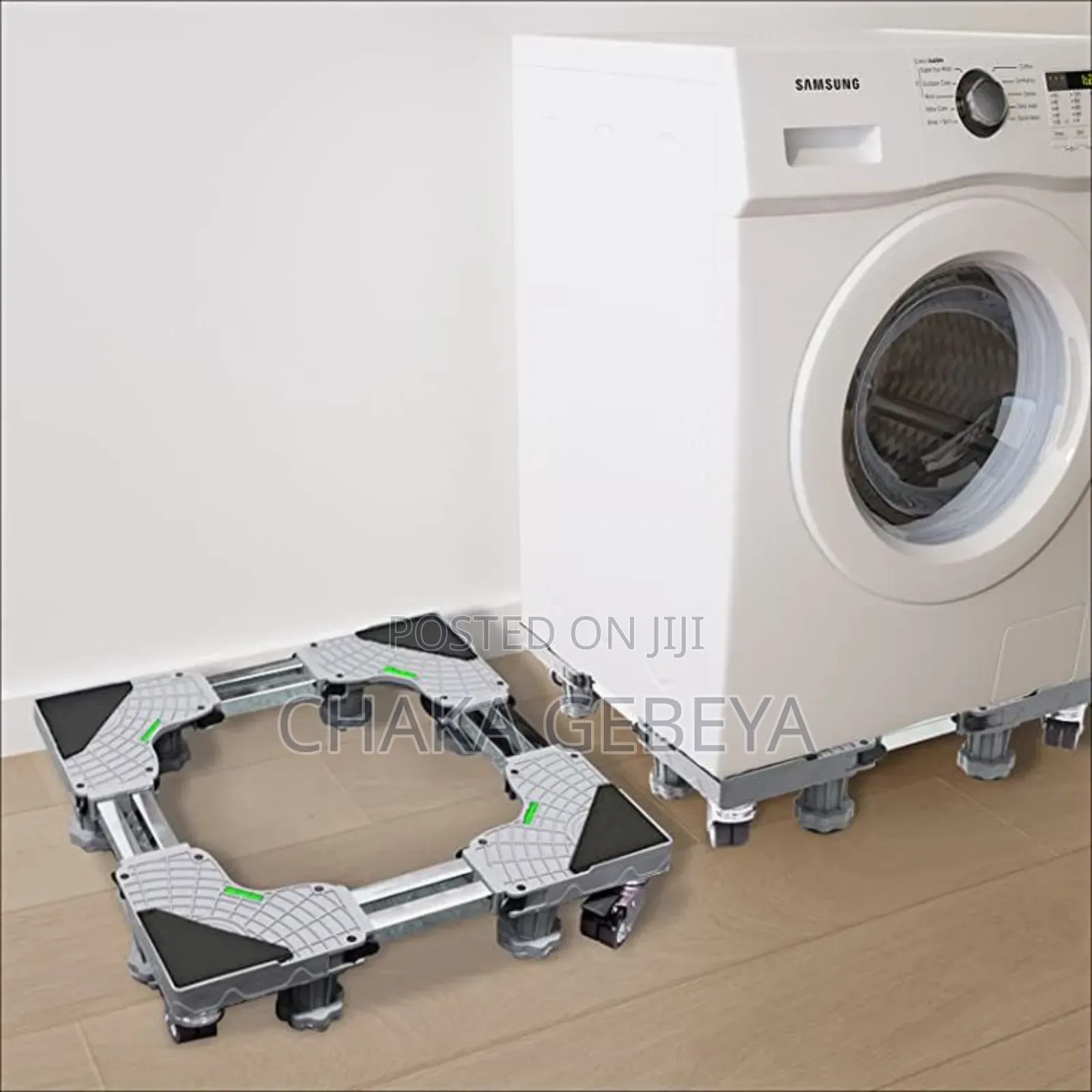 Mobile Washing Machine Base Protects Floors, Reduces Vibration Noise