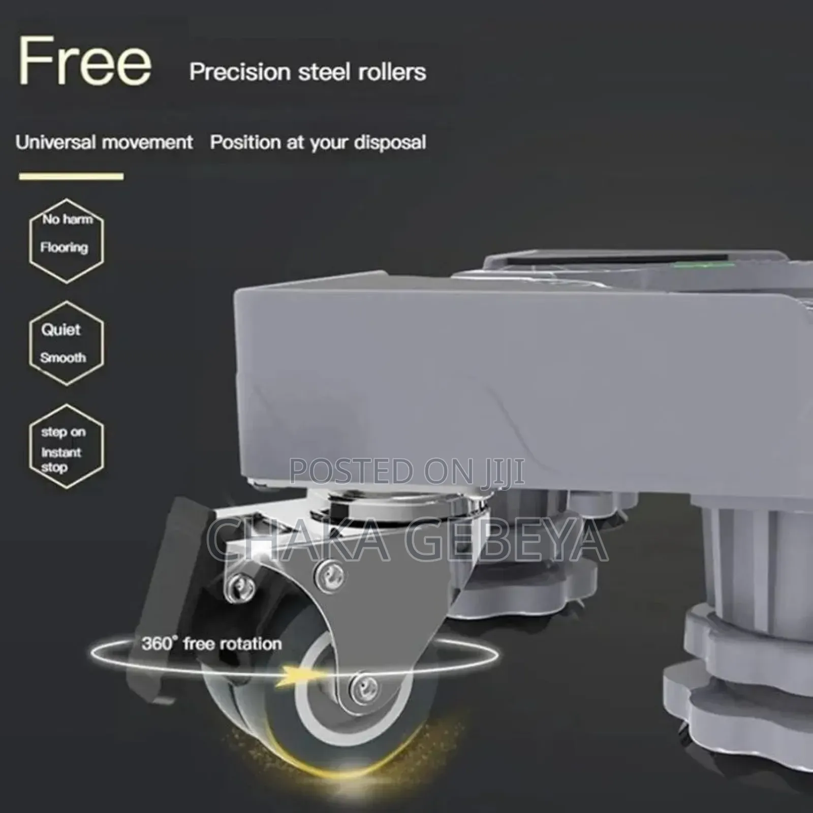 Mobile Washing Machine Base Protects Floors, Reduces Vibration Noise