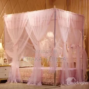 Elegant Bed Canopy Mosquito Net - Chemical-Free, Multiple Colors