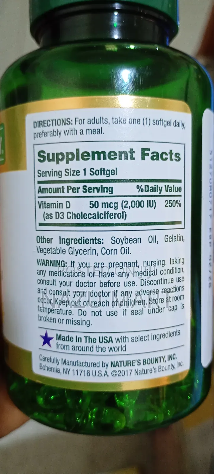 Nature's Bounty Vitamin D3