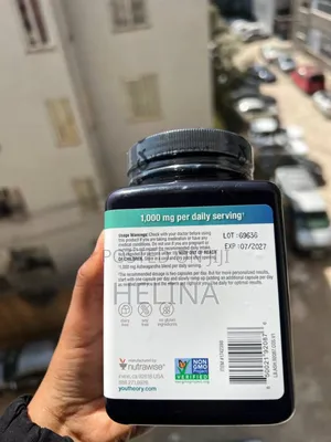 Ashwaganda With Clinically Tested KSM-66 1000mg 180 Veg Caps From Usa