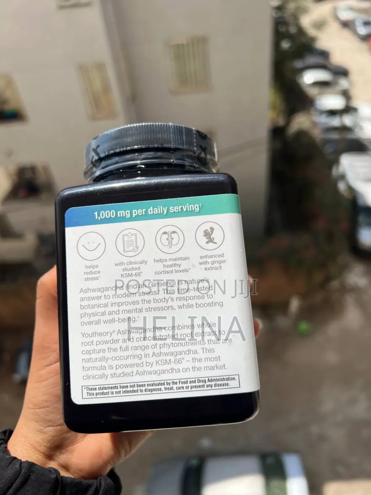 Ashwaganda With Clinically Tested KSM-66 1000mg 180 Veg Caps From Usa