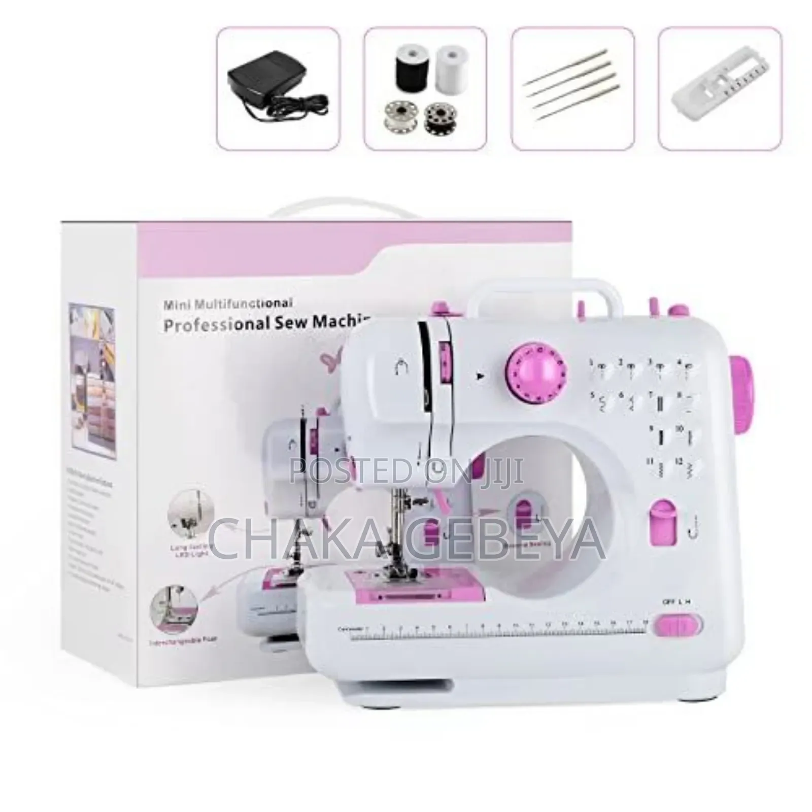 Professional Home Sewing Machine - Forward/Reverse, Speed Control