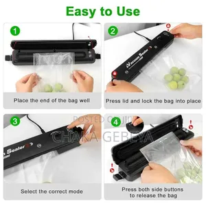 Automatic Food Vacuum Sealer - Preserves Freshness for Meat, Coffee,