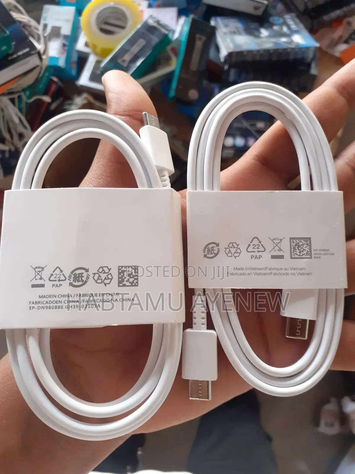 ኦሪጂናል ሲ በ ሲ ታይፕ ቻርጀር ኬብል C*C Type Charging Cable