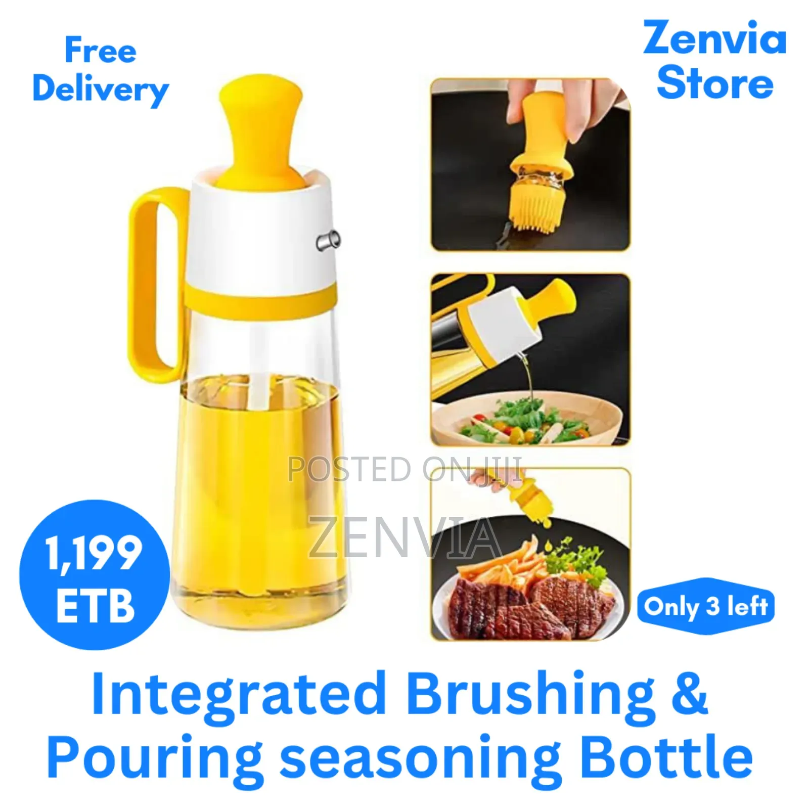 Integrated Brushing Pouring Seasoning Bottle /🔴 Free Delivery/