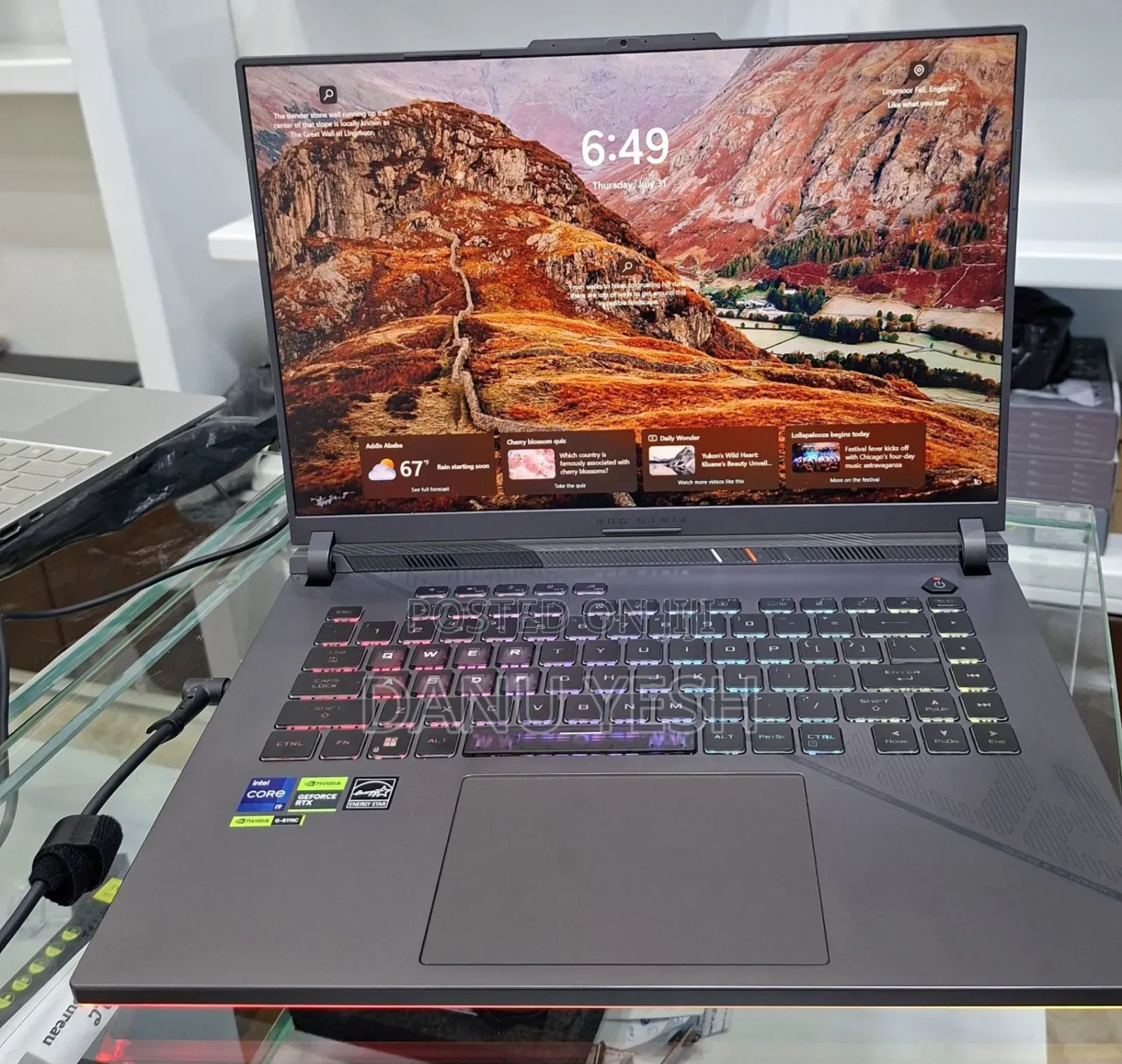 New Laptop Asus ROG Strix G15 32GB Intel Core I9 SSD 1T