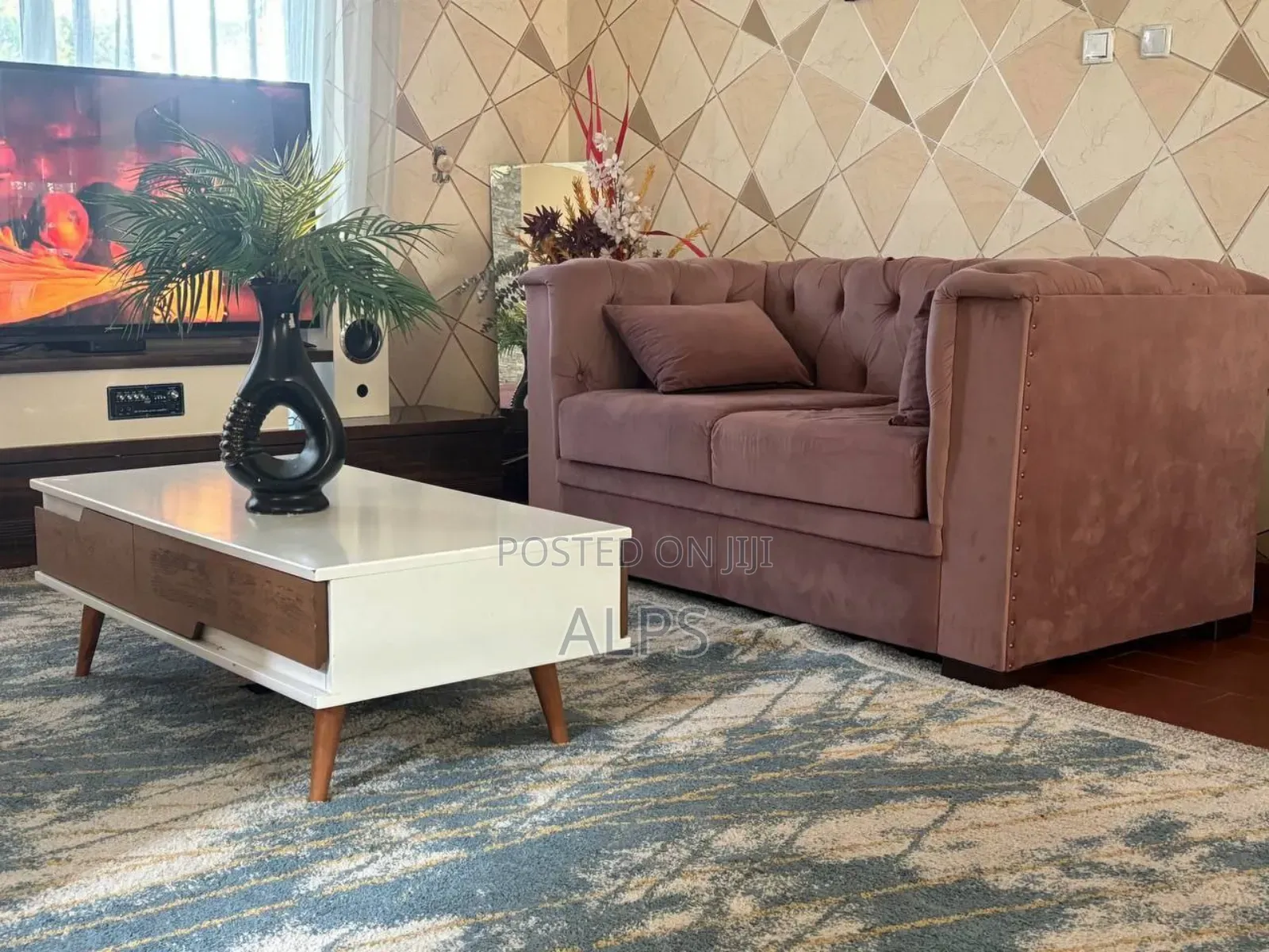 Sofa and Center Table