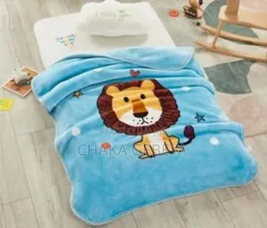 Extra-Large Soft Baby Blanket -Crib Stroller Size, Teddy Bear Design