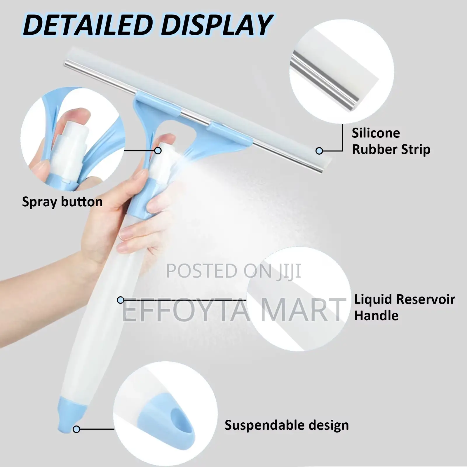 Spray With Wiper Blede Window Cleaner የመስታዎት ማፅጃ