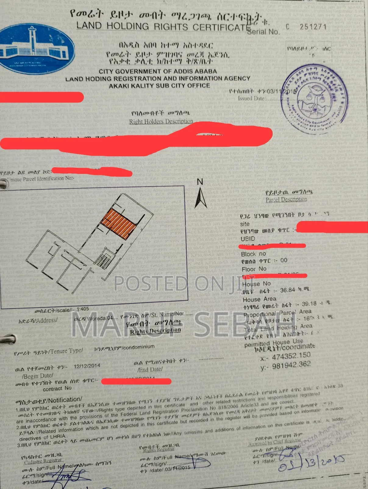 1bdrm House in Maruf Sebah, Akaky Kaliti for sale