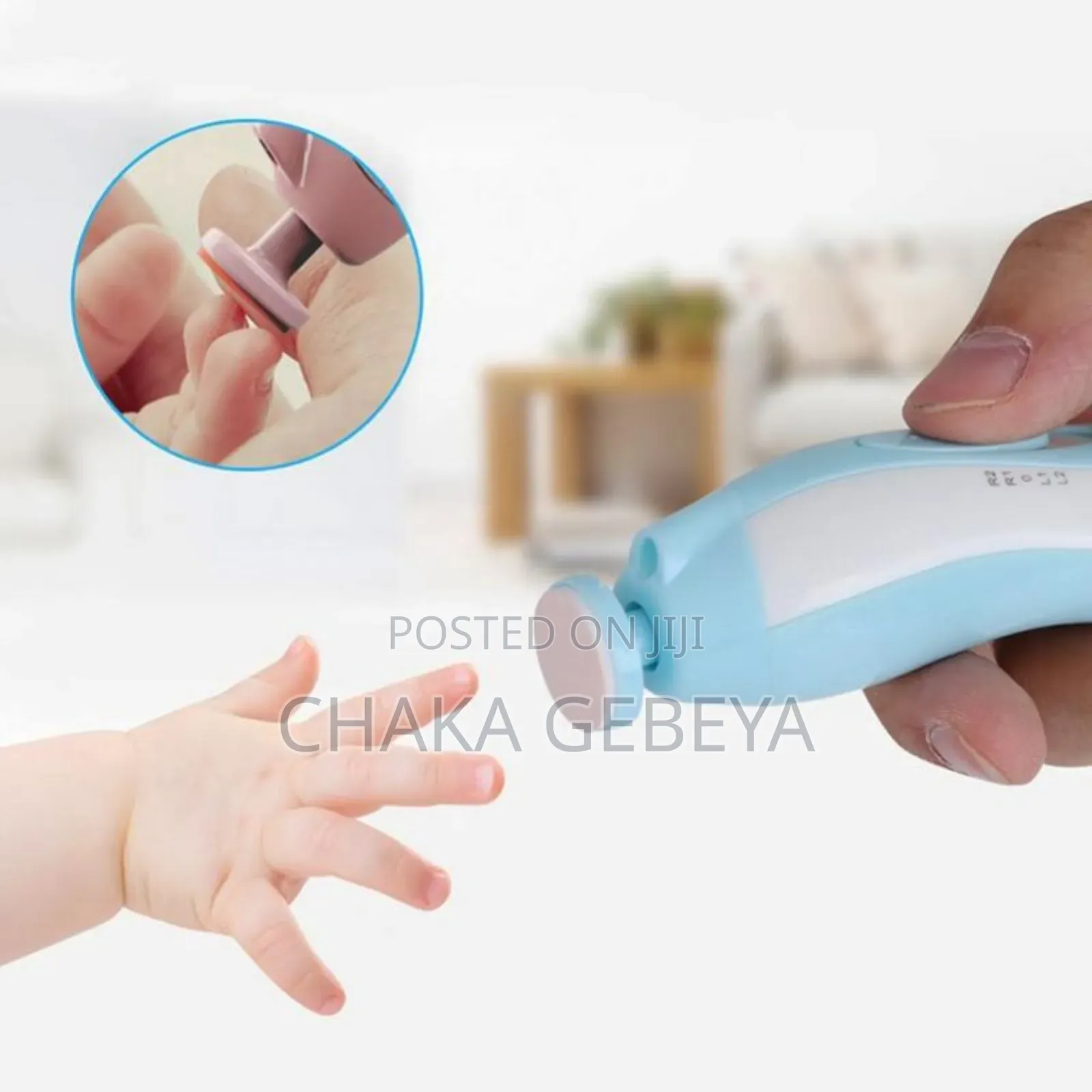 Electric Baby Nail Trimmer Polisher -6 Attachment Heads, Safe Easy