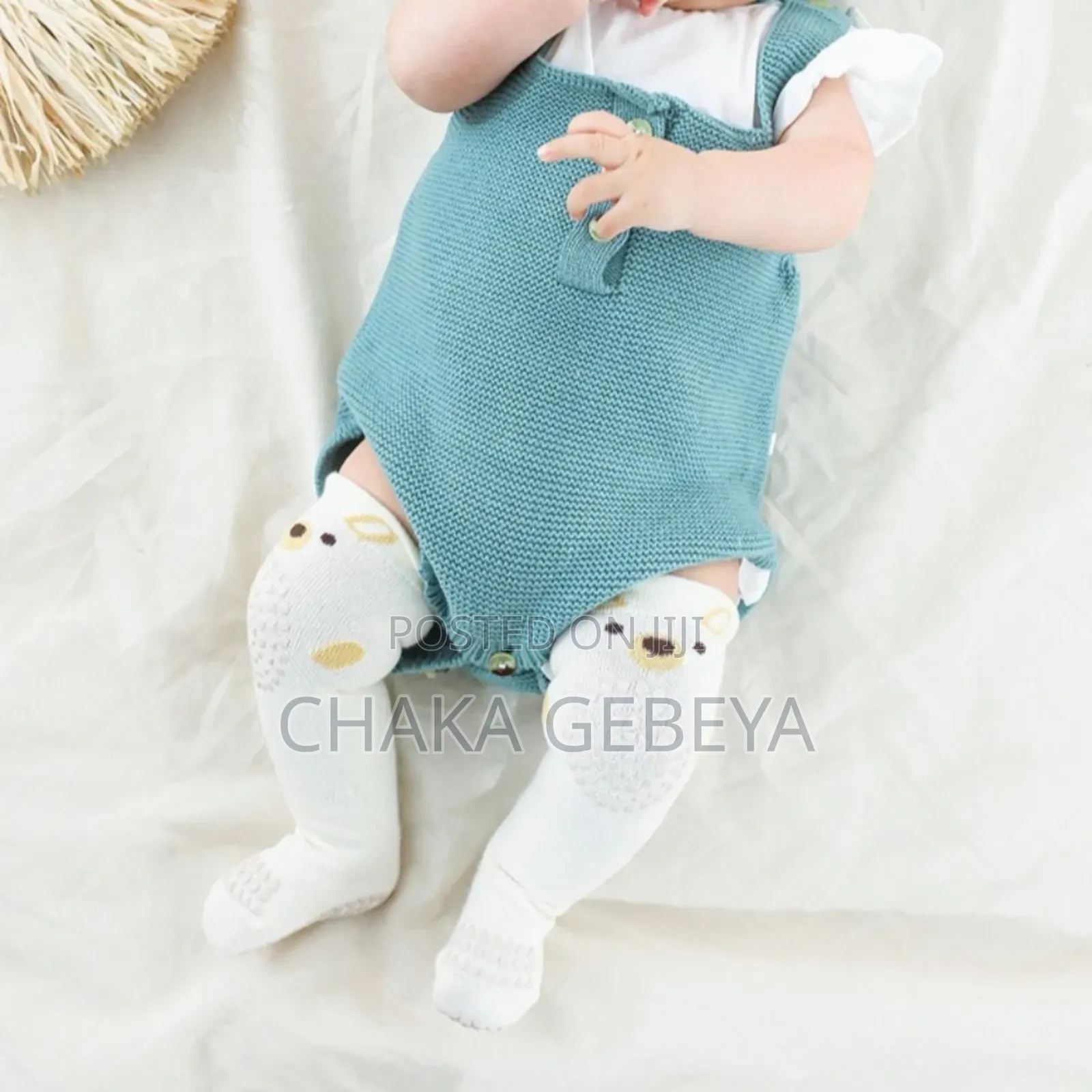 Non-Slip Baby Socks With Knee Pads - For Crawling, Thick Warm