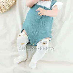 Non-Slip Baby Socks With Knee Pads - For Crawling, Thick Warm