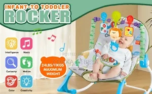 5-in-1 Newborn Rocker With Sound Soothes, Feeds, Educates, Holds 18kg