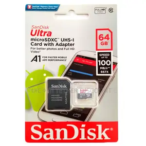 Sandisk Uitra Microsdxcuhs-I Card With Adapter