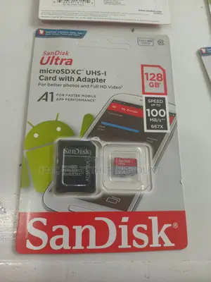Sandisk Uitra Microsdxcuhs-I Card With Adapter