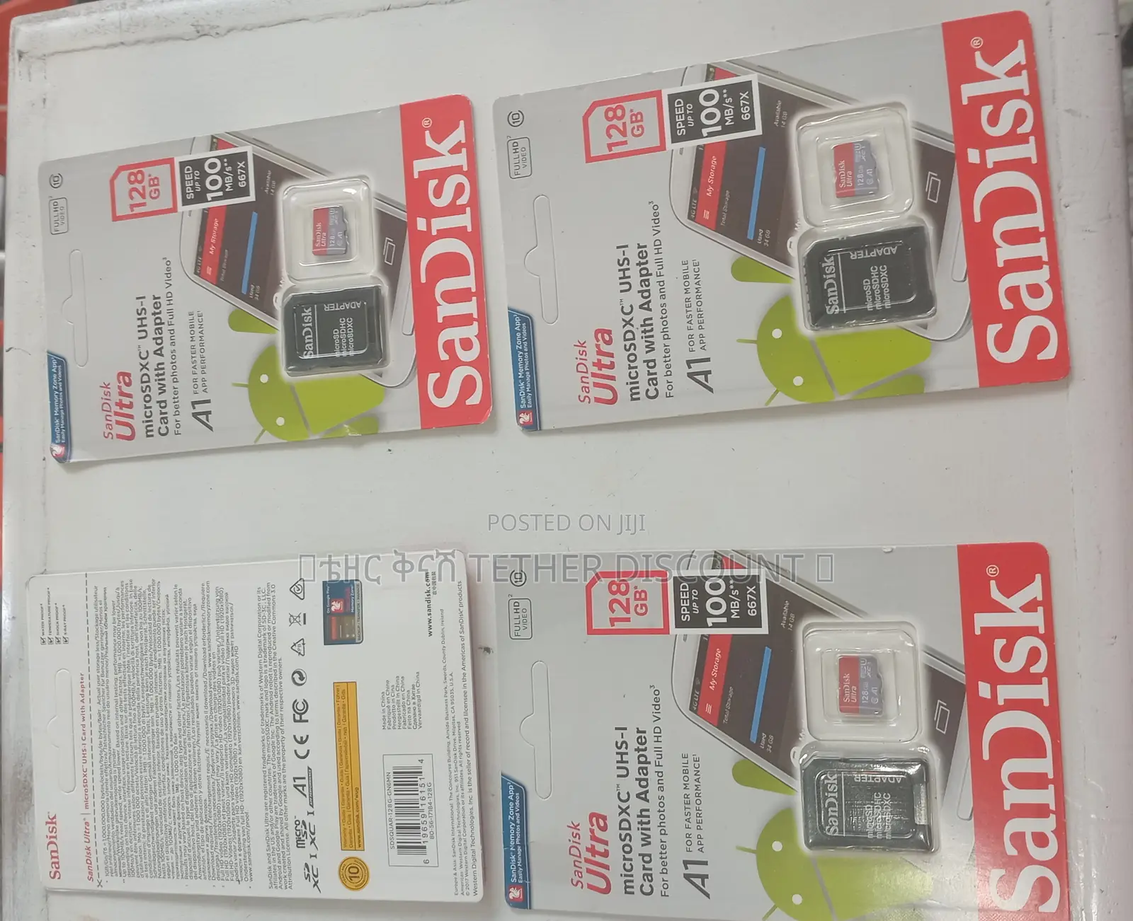 Sandisk Uitra Microsdxcuhs-I Card With Adapter