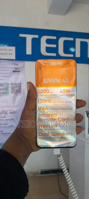 New Tecno Spark 40 256 GB Black