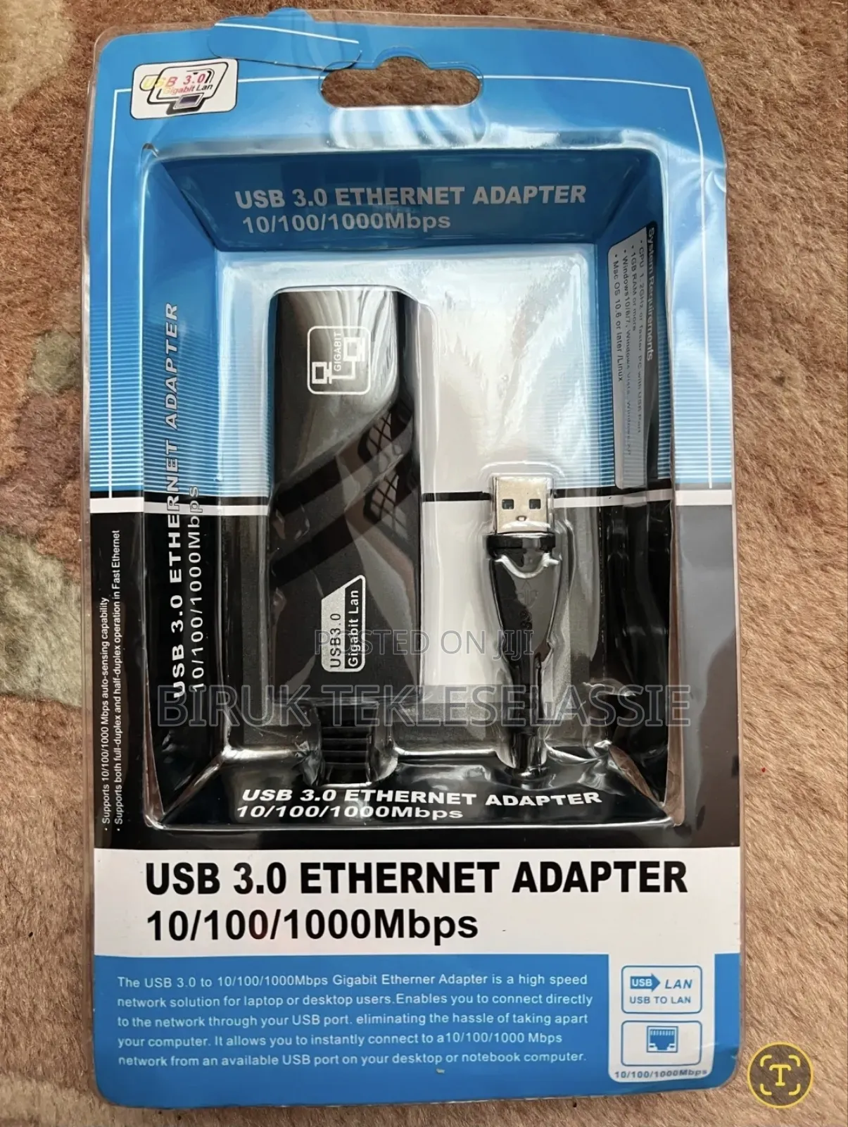 Usb 3.0 Ethernet Adapter Usb to Rj45 Lan Network Adapter