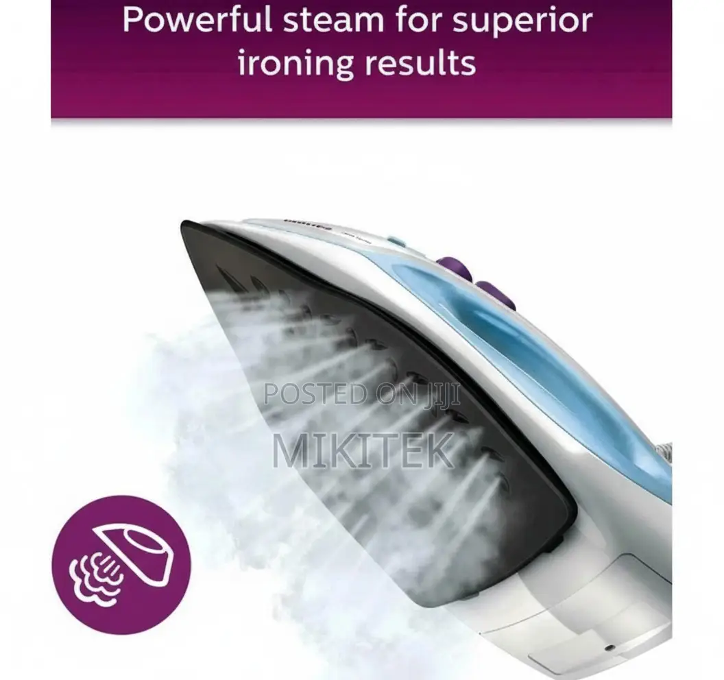 Philips Easyspeed Steam Iron Non-Stick Soleplate 1440 Watts Linished S