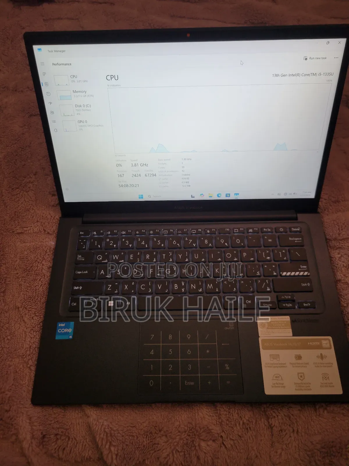 New Laptop Asus VivoBook X540SA 8GB Intel Core I5 SSD 512GB