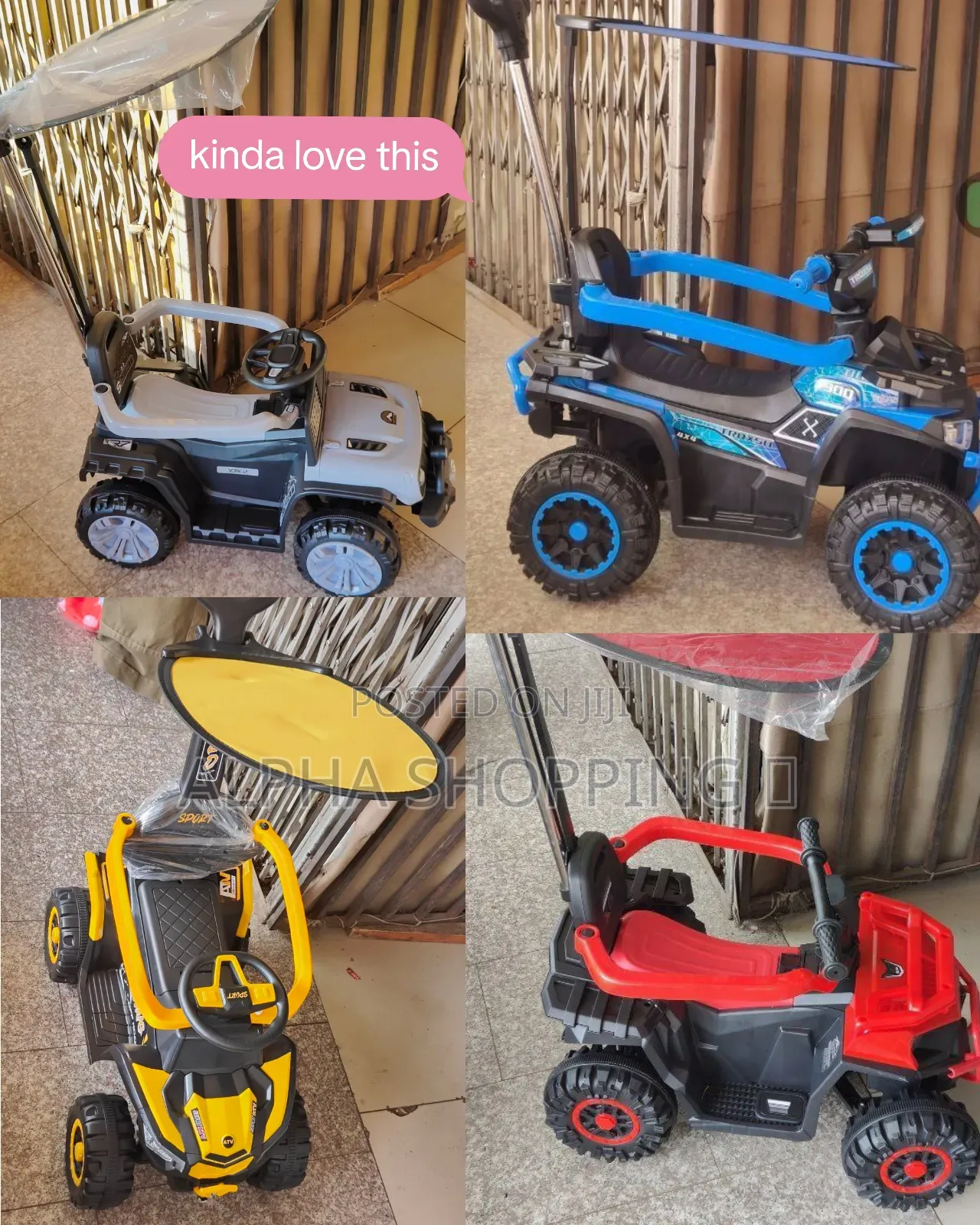 Quality Kids Ride-on Car/ከፍተኛ ጥራት ያለው የልጆች መኪና