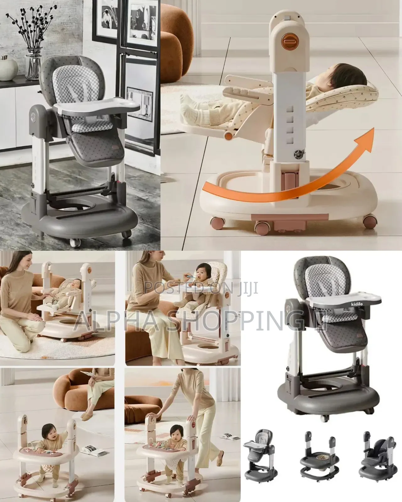 3in1 Kids High Chair/ባለበርካታ ጥቅም የልጆች ወንበር