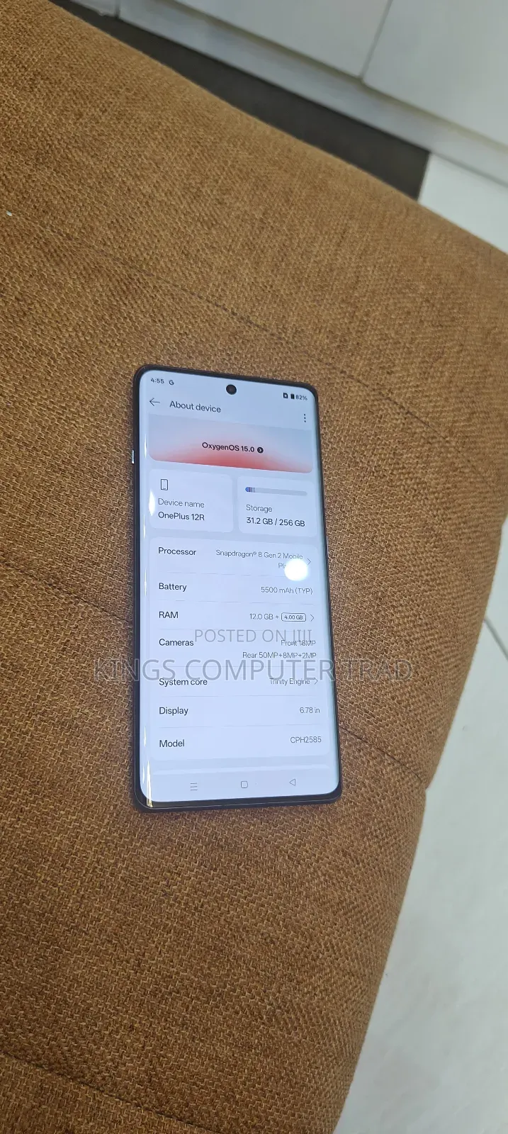New OnePlus 12R 256 GB Gray