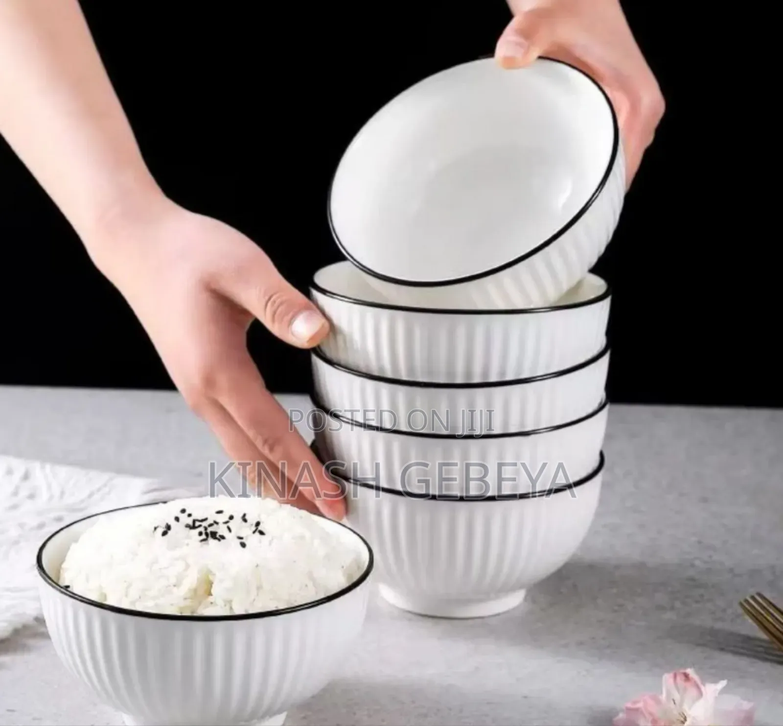 High Quality 6pcs Ceramic Soup Bowls