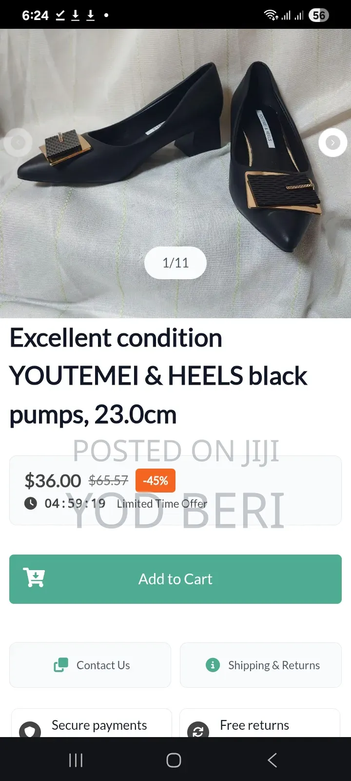 Excellent Condition Youtemei Heels Black