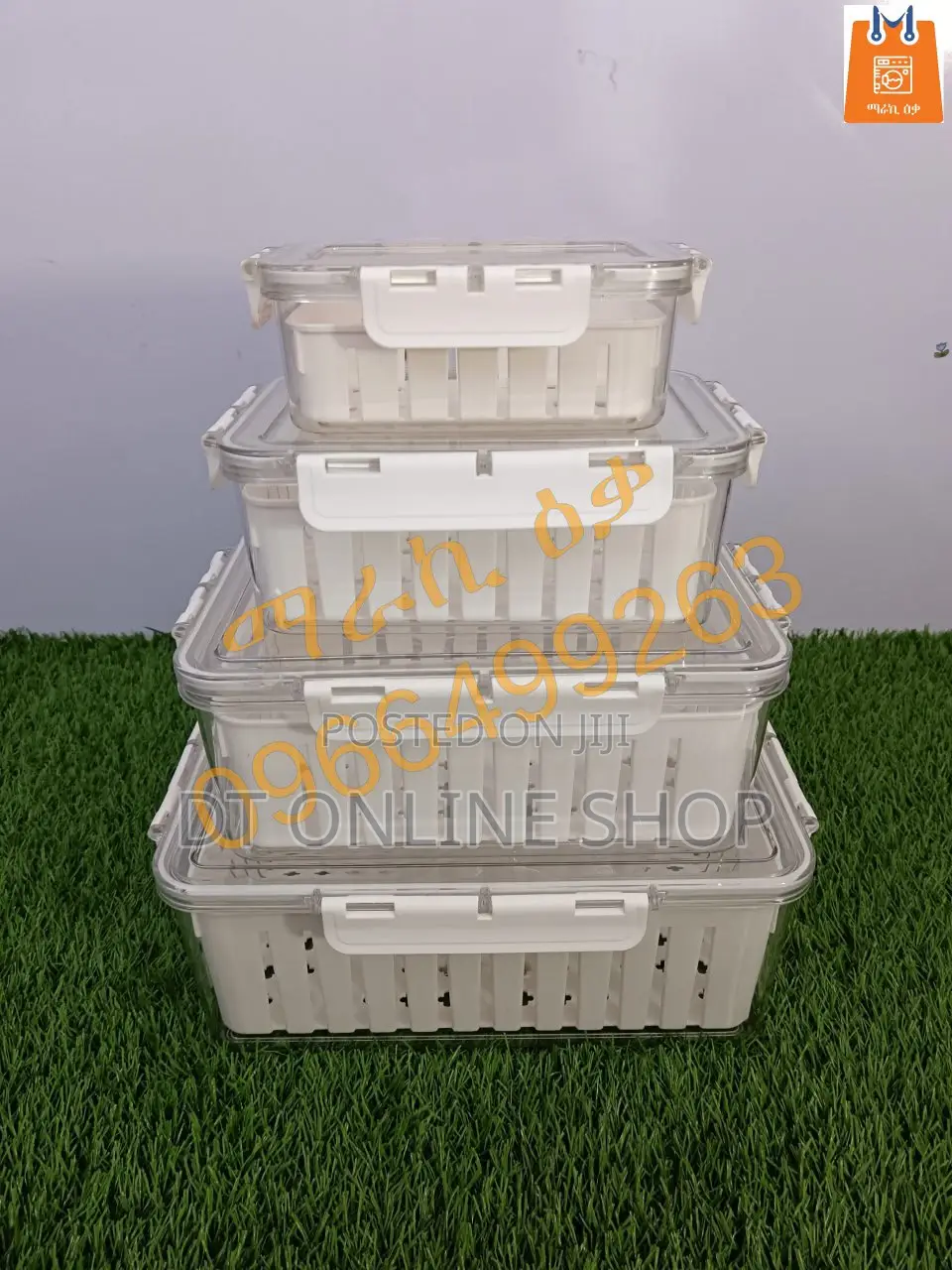 4 Set Refrigerator Storage Box