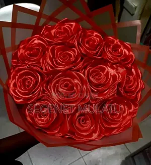 Satin Ribbon Flower Bouquet