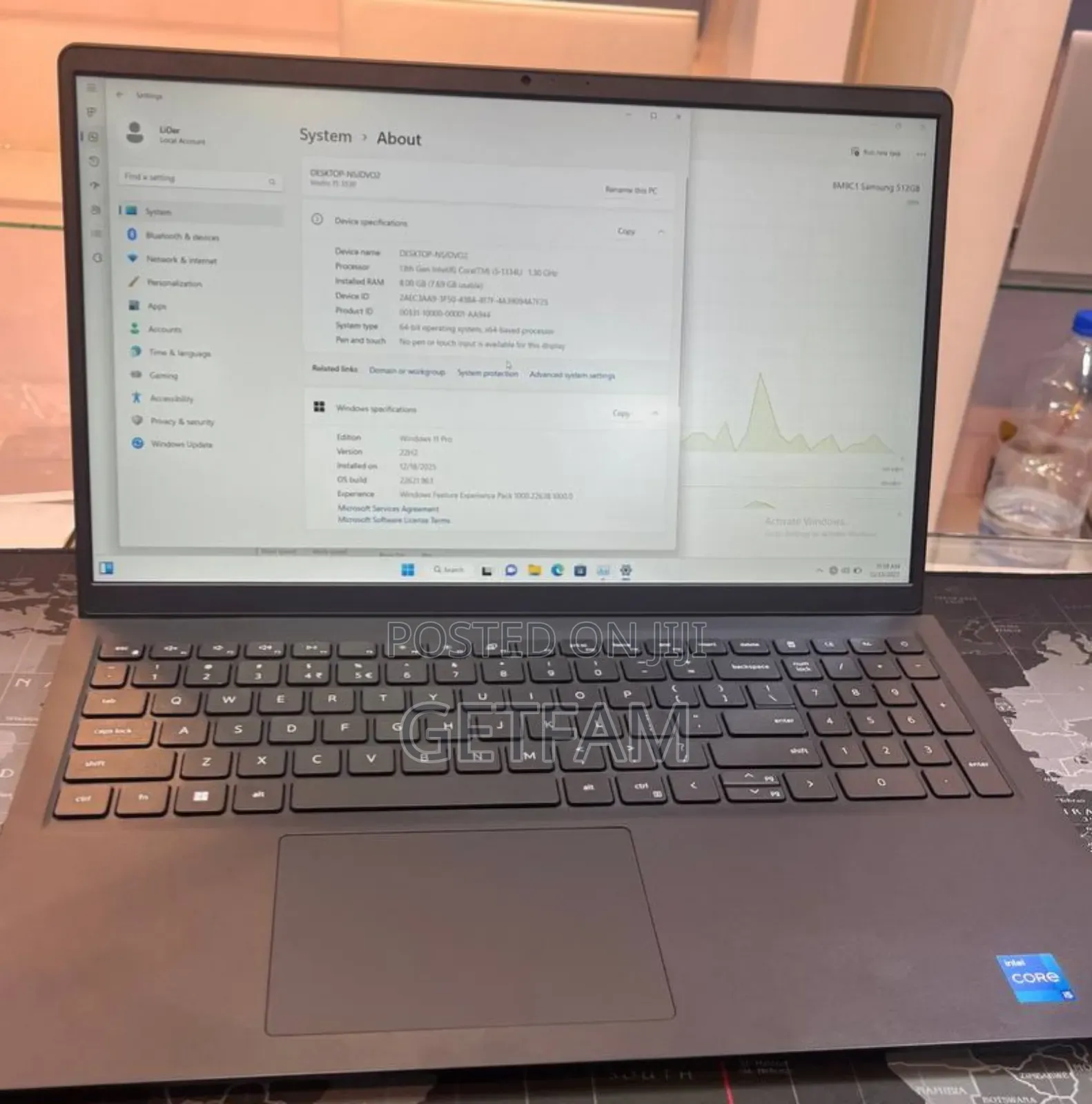 New Laptop Dell Vostro DVCI315 8GB Intel Core I5 SSD 512GB