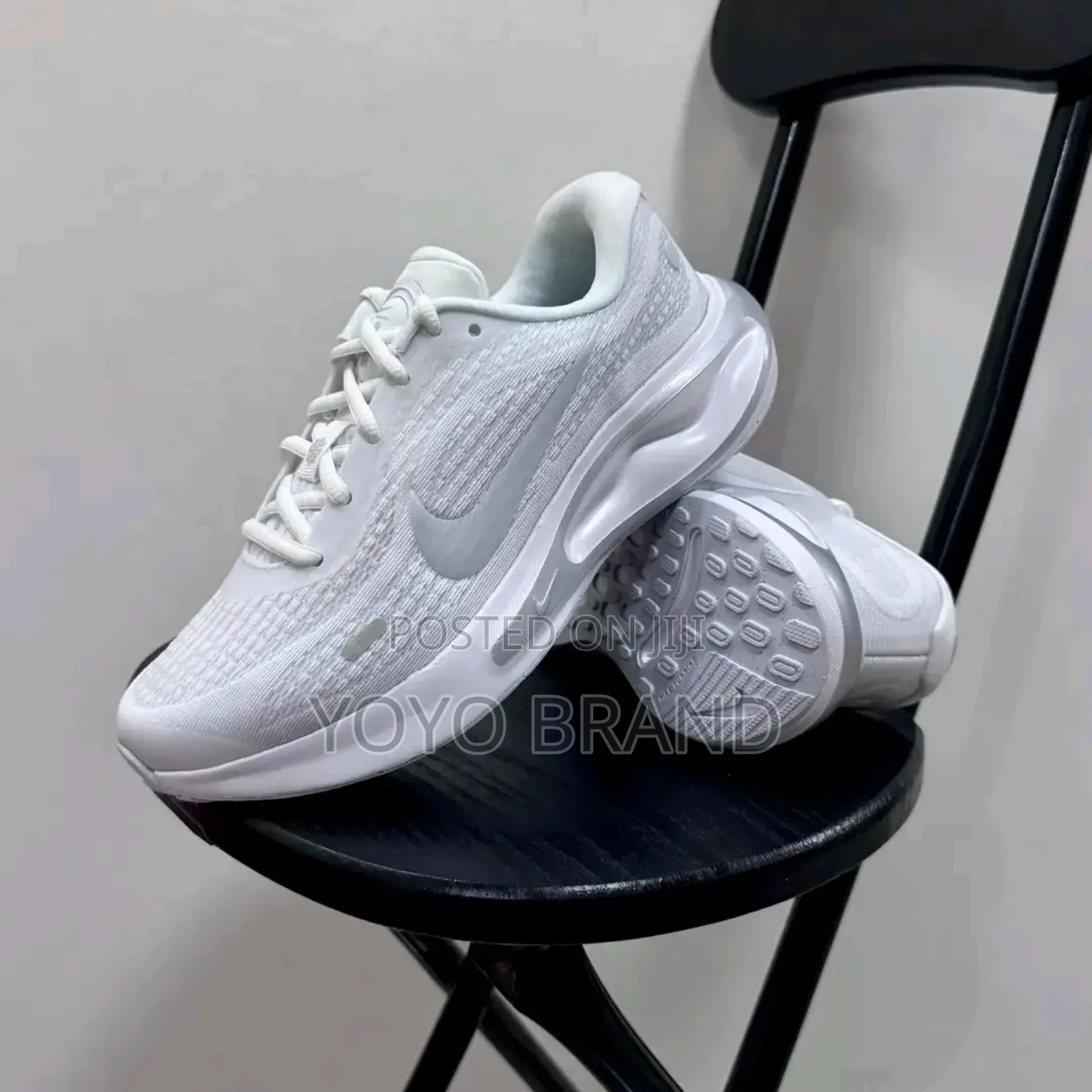 Nike Journey Run Triple White Fashion Shoes
