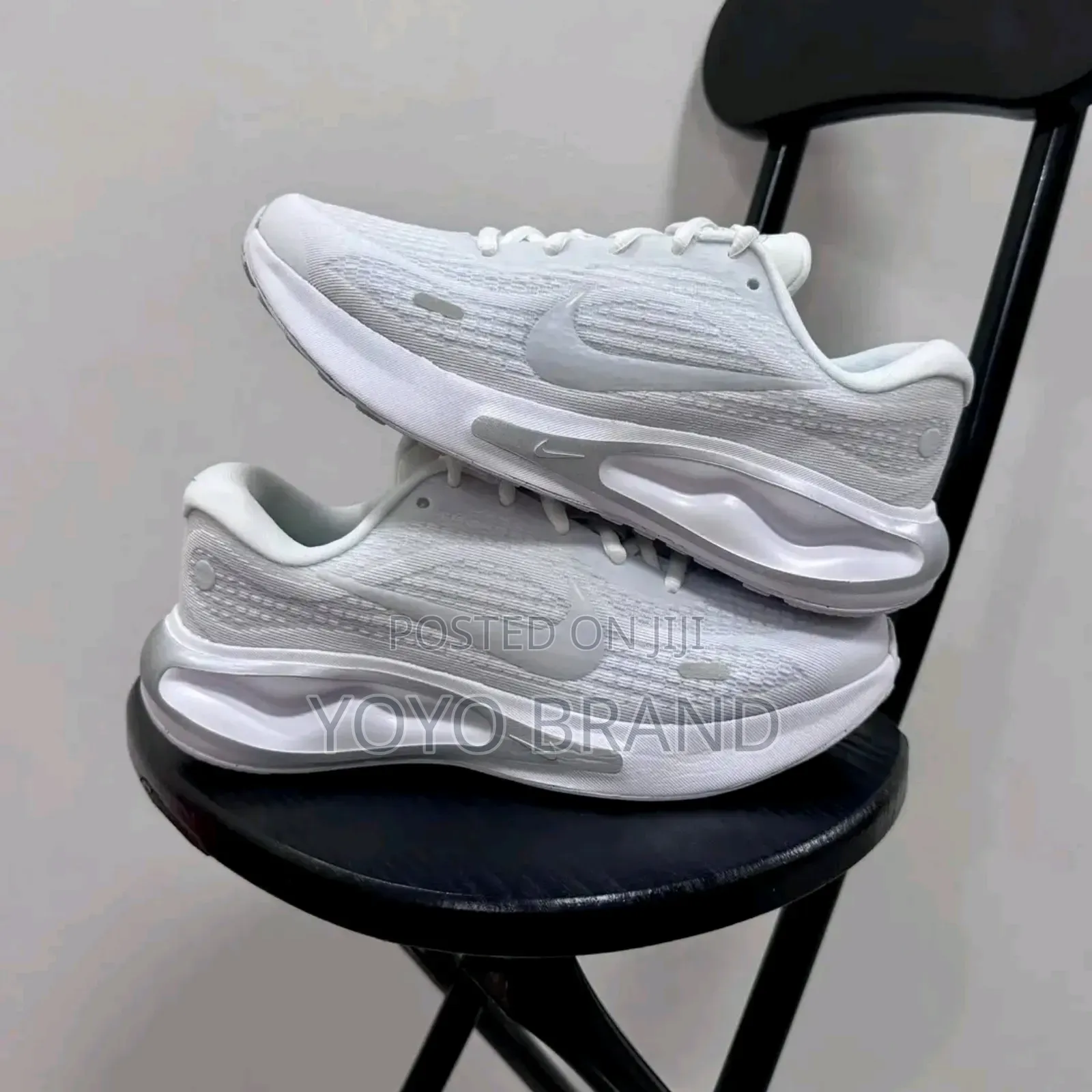 Nike Journey Run Triple White Fashion Shoes