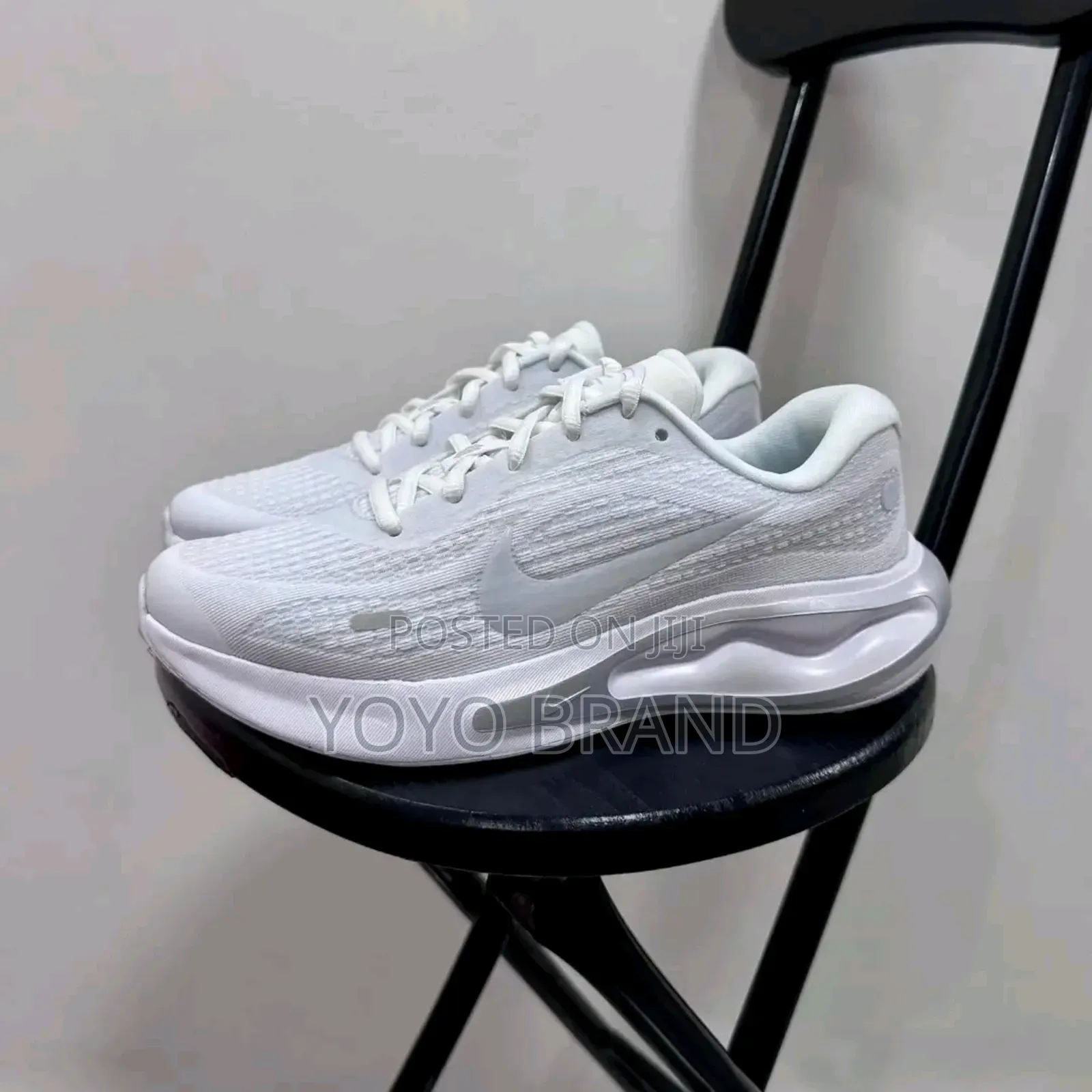Nike Journey Run Triple White Fashion Shoes